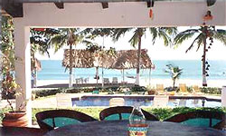 Pool and beach view